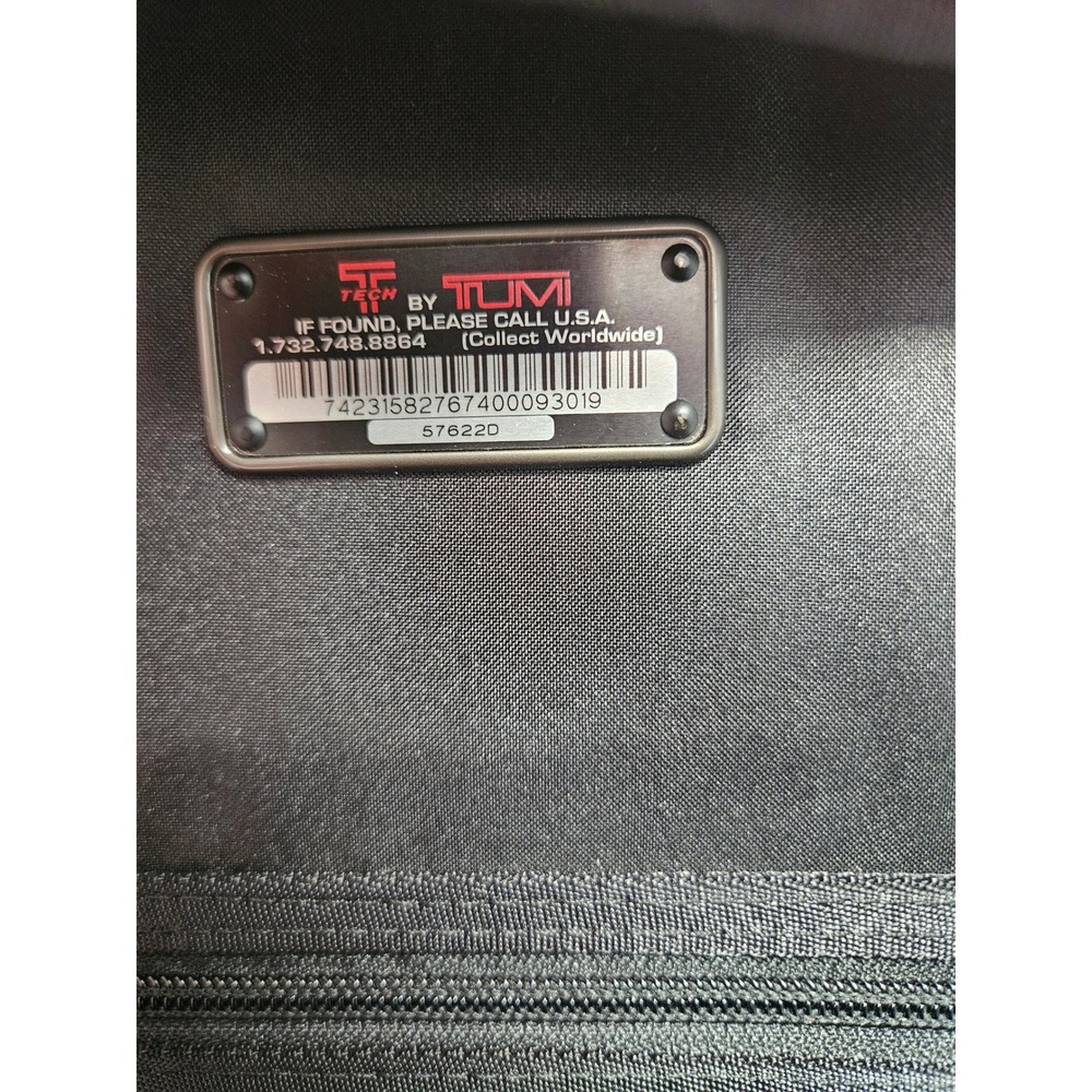 T-Tech by TUMI Black Ballistic Nylon Rolling Carry-On Suitcase Luggage 57622D - Picture 8 of 14